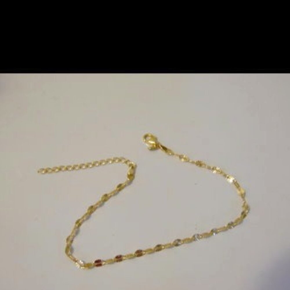 Bellezza Diamond-cut Chain Anklet